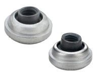Deformed, floating lock nut in a self-clinching retainer