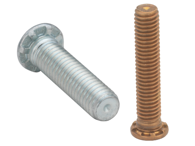 Self-clinching, heavy duty studs