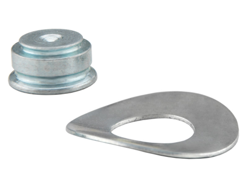 Self-clinching SPOTFAST&reg; fastener with washer for hinging joints