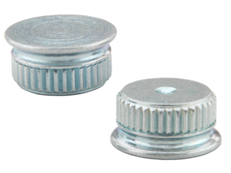 Combination self-clinching and broaching SPOTFAST&reg; fastener for panel-to-PCB joints